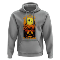 Halloween Witch Way To The Party Hoodie Black Cat Pumpkin - Wonder Print Shop