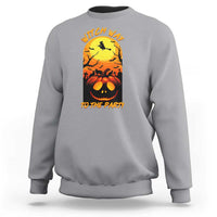 Halloween Witch Way To The Party Sweatshirt Black Cat Pumpkin - Wonder Print Shop