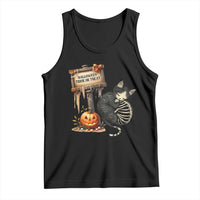 Halloween Trick Or Treat Black Cat Skeleton Halloween Tank Top - Wonder Print Shop