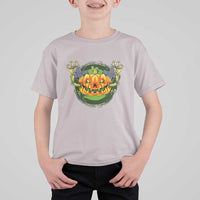 Funny Halloween Pumpkin Ghoul T Shirt For Kid Scary Zombie Hands - Wonder Print Shop