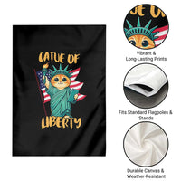 Cat Statue Of Liberty Garden Flag Patriotic American Flag - Wonder Print Shop