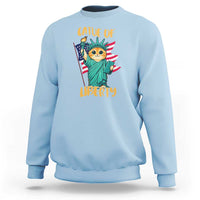 Cat Statue Of Liberty Sweatshirt Patriotic American Flag - Wonder Print Shop