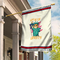 Cat Statue Of Liberty Garden Flag Patriotic American Flag