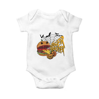Halloween Burger Monster Baby Onesie Scary Foodies - Wonder Print Shop