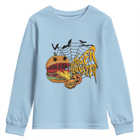 Halloween Burger Monster Youth Sweatshirt Scary Foodies - Wonder Print Shop