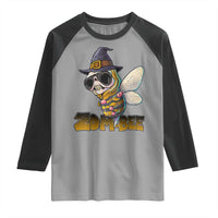 Halloween Zombie Bee Raglan Shirt Zombee Funny Dabbing - Wonder Print Shop