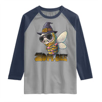 Halloween Zombie Bee Raglan Shirt Zombee Funny Dabbing - Wonder Print Shop