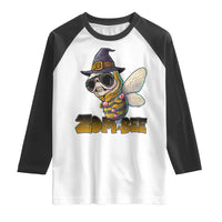 Halloween Zombie Bee Raglan Shirt Zombee Funny Dabbing - Wonder Print Shop