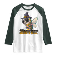 Halloween Zombie Bee Raglan Shirt Zombee Funny Dabbing - Wonder Print Shop