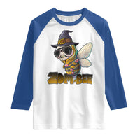 Halloween Zombie Bee Raglan Shirt Zombee Funny Dabbing - Wonder Print Shop