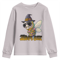 Halloween Zombie Bee Youth Sweatshirt Zombee Funny Dabbing - Wonder Print Shop
