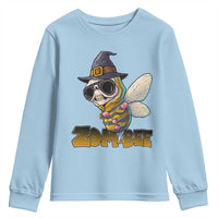 Halloween Zombie Bee Youth Sweatshirt Zombee Funny Dabbing - Wonder Print Shop