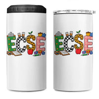 Early Childhood Special Education Teacher 4 in 1 Can Cooler Tumbler ECSE Life