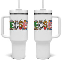 Early Childhood Special Education Teacher Tumbler With Handle ECSE Life