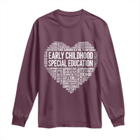 Early Childhood Special Education Teacher Long Sleeve Shirt Caring Compassionate Kindness