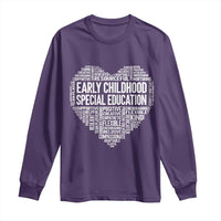 Early Childhood Special Education Teacher Long Sleeve Shirt Caring Compassionate Kindness