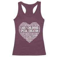Early Childhood Special Education Teacher Racerback Tank Top Caring Compassionate Kindness