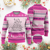 Floral Bookworm Reader Ugly Christmas Sweater There Is No Such Thing As Too Many Books