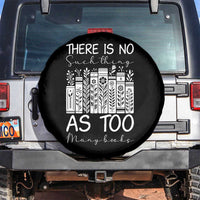 Bookworm Reading Lover Spare Tire Cover There Is No Such Thing As Too Many Books