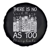 Bookworm Reading Lover Spare Tire Cover There Is No Such Thing As Too Many Books