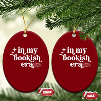 In My Bookish Era Reading Gift Ceramic Ornament Book Lover