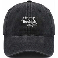 In My Bookish Era Reading Gift Washed Cotton Baseball Cap Book Lover