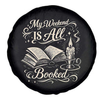 My Weekend Is All Booked Book Lover Spare Tire Cover Reading Enthusiast Quote