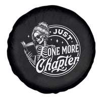Just One More Chapter Skeleton Woman Spare Tire Cover Book Lover Gift