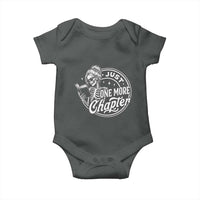 Just One More Chapter Skeleton Woman Baby Onesie Book Lover Gift