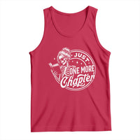 Just One More Chapter Skeleton Woman Tank Top Book Lover Gift
