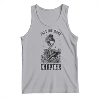 Funny Skeleton Book Lover Tank Top Just One More Chapter