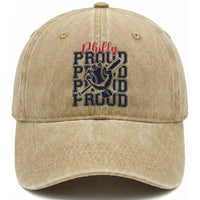 Baseball Lover Washed Cotton Baseball Cap Philly Baseball Spirit Proud Fan Sport Humor Gift