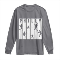 Baseball Lover Long Sleeve Shirt Philly Retro Spirit Proud Fan Sport Lover Gift - Wonder Print Shop