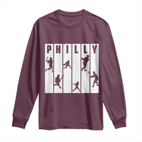 Baseball Lover Long Sleeve Shirt Philly Retro Spirit Proud Fan Sport Lover Gift - Wonder Print Shop
