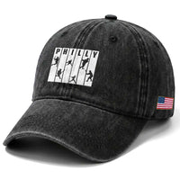 Baseball Lover Washed Cotton Baseball Cap Philly Retro Spirit Proud Fan Sport Lover Gift