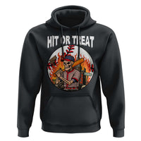 Funny Halloween Baseball Hoodie Hit Or Treat Skeleton Player - Wonder Print Shop