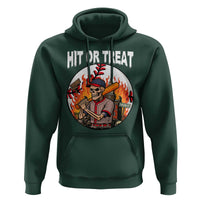 Funny Halloween Baseball Hoodie Hit Or Treat Skeleton Player - Wonder Print Shop