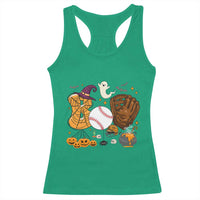 Halloween Baseball Racerback Tank Top Funny Boo Player Gift For Catcher - Wonder Print Shop