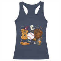 Halloween Baseball Racerback Tank Top Funny Boo Player Gift For Catcher - Wonder Print Shop