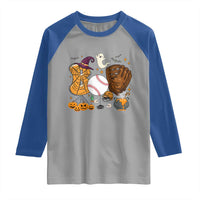 Halloween Baseball Raglan Shirt Funny Boo Player Gift For Catcher - Wonder Print Shop
