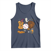 Halloween Baseball Tank Top Funny Boo Player Gift For Catcher - Wonder Print Shop