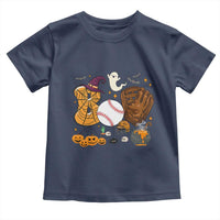 Halloween Baseball Toddler T Shirt Funny Boo Player Gift For Catcher - Wonder Print Shop