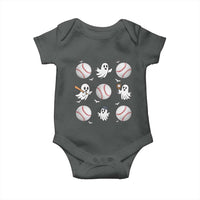 Halloween Baseball Baby Onesie Cute Ghost Playing Ball Gift - Wonder Print Shop