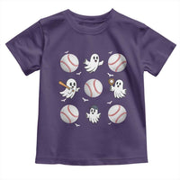 Halloween Baseball Toddler T Shirt Cute Ghost Playing Ball Gift - Wonder Print Shop