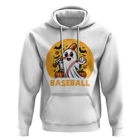 Funny Halloween Baseball Hoodie Cute Boo Playing Ball Gift - Wonder Print Shop