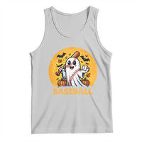 Funny Halloween Baseball Tank Top Cute Boo Playing Ball Gift - Wonder Print Shop