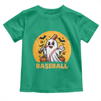 Funny Halloween Baseball Toddler T Shirt Cute Boo Playing Ball Gift - Wonder Print Shop