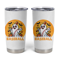 Funny Halloween Baseball Tumbler Cup Cute Boo Playing Ball Gift