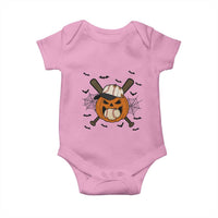 Creepy Jack O Lantern Baseball Baby Onesie Halloween Gift - Wonder Print Shop