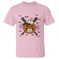 Creepy Jack O Lantern Baseball T Shirt Halloween Gift - Wonder Print Shop